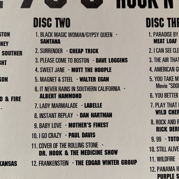 The 70’s Rock’n’Roll 36 All Time Favorites CD - Picture 4 of 12